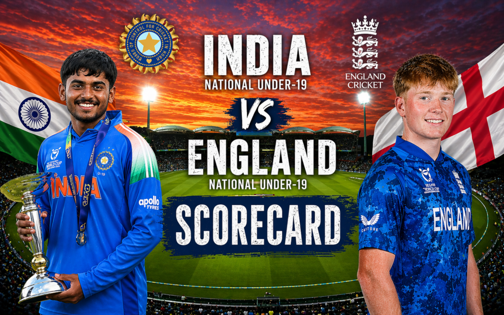 India National Under-19 Cricket Team Vs England Under-19 Cricket Team Match Scorecard