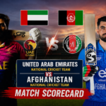 United Arab Emirates National Cricket Team Vs Afghanistan National Cricket Team Match Scorecard