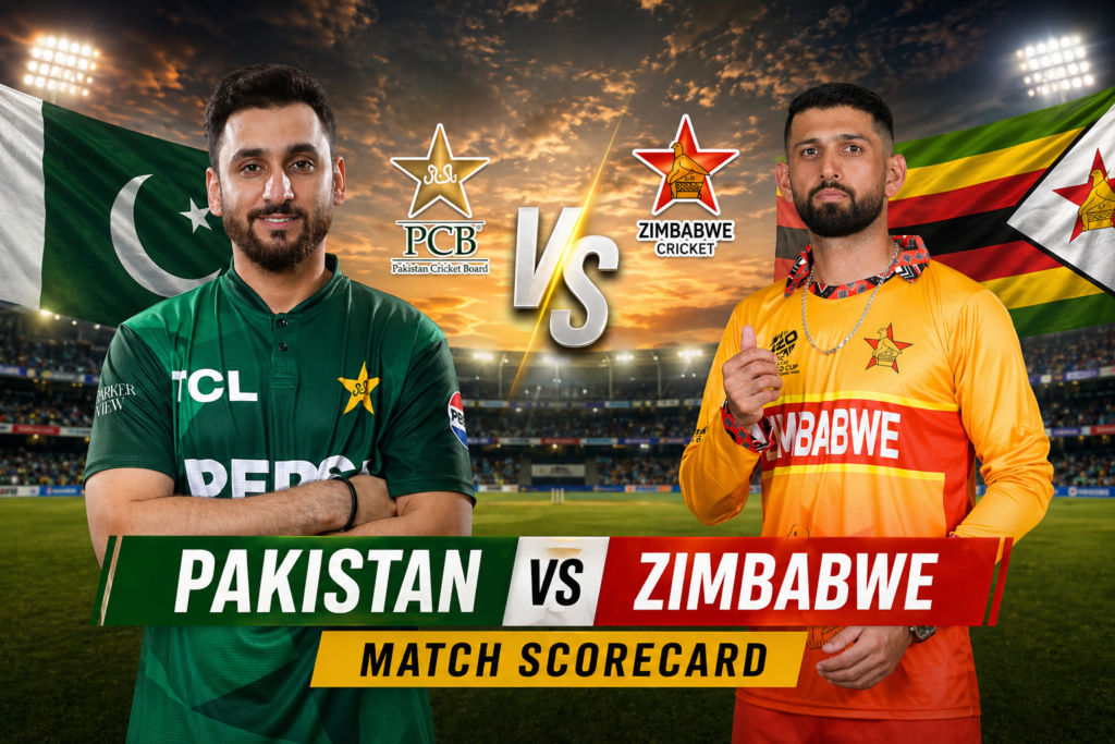 Pakistan National Cricket Team Vs Zimbabwe National Cricket Team Match Scorecard