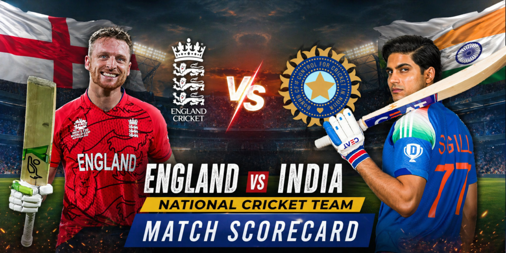 England Cricket Team Vs India National Cricket Team Match Scorecard