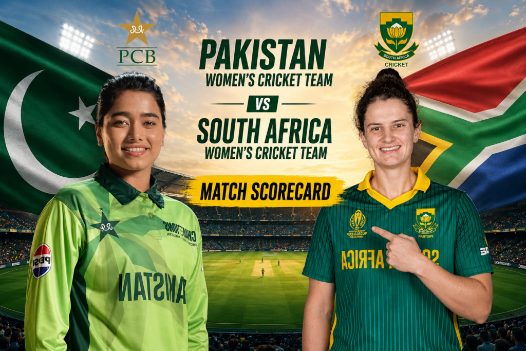 Pakistan Women's National Cricket Team Vs South Africa Women's National Cricket Team Match Scorecard