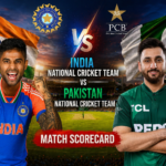 India National Cricket Team Vs Pakistan National Cricket Team Match Scorecard