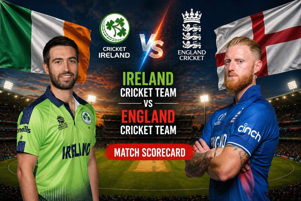 Ireland Cricket Team Vs England Cricket Team Match Scorecard