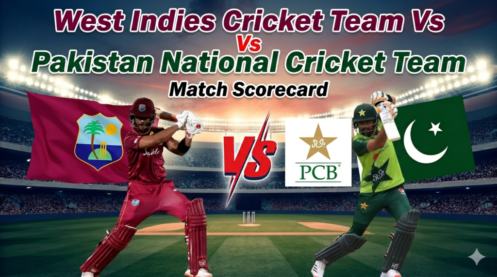 west indies cricket team vs pakistan national cricket team match scorecard