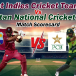 west indies cricket team vs pakistan national cricket team match scorecard