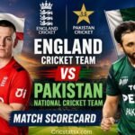 England Cricket Team Vs Pakistan National Cricket Team Match Scorecard