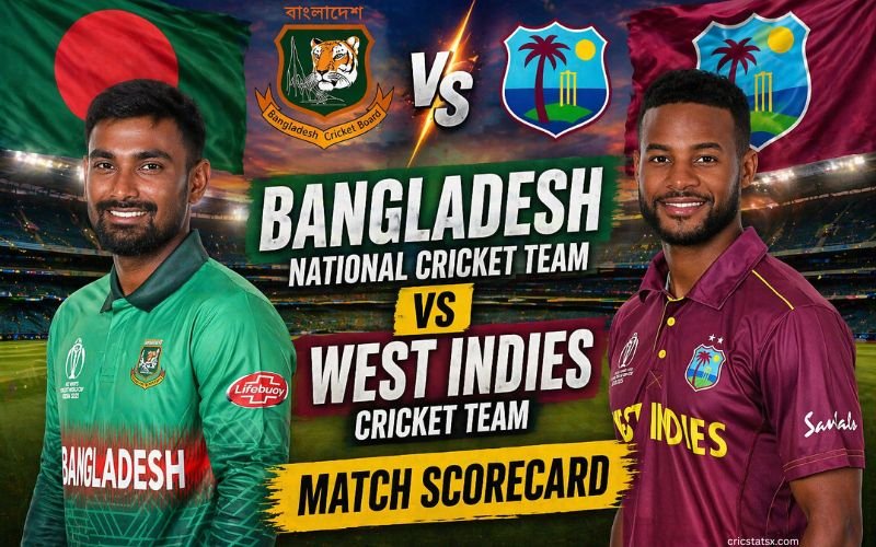 Bangladesh National Cricket Team Vs West Indies Cricket Team Match Scorecard