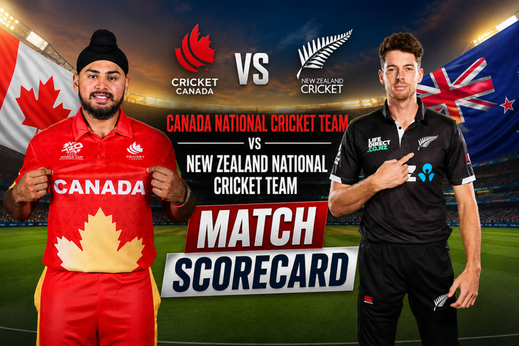 Canada National Cricket Team Vs New Zealand National Cricket Team Match Scorecard