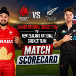 Canada National Cricket Team Vs New Zealand National Cricket Team Match Scorecard