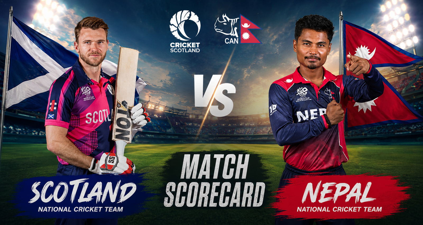Scotland National Cricket Team Vs Nepal National Cricket Team Match Scorecard